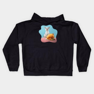 Roast Chicken and Cat Kids Hoodie